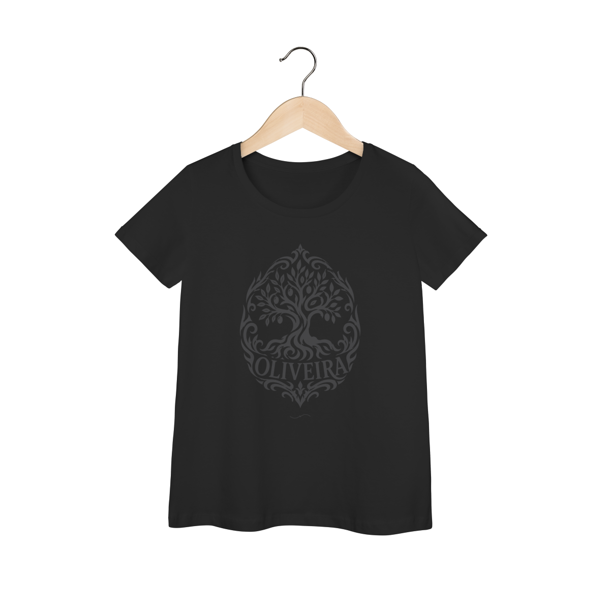 Mockup de Baby Long Tribal Grafite em preto