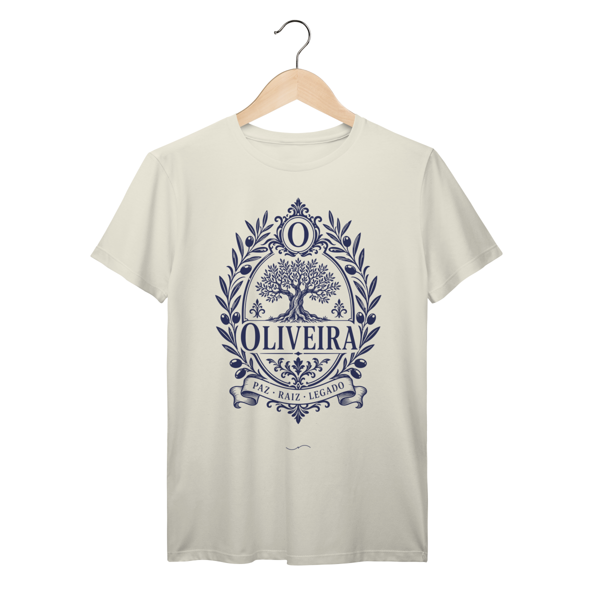 Mockup de Camiseta V2 Frente em marfim