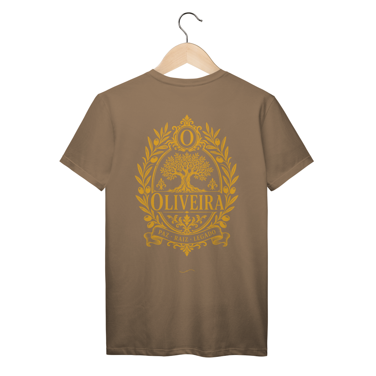 Mockup de Camiseta V2 Costas em marrom