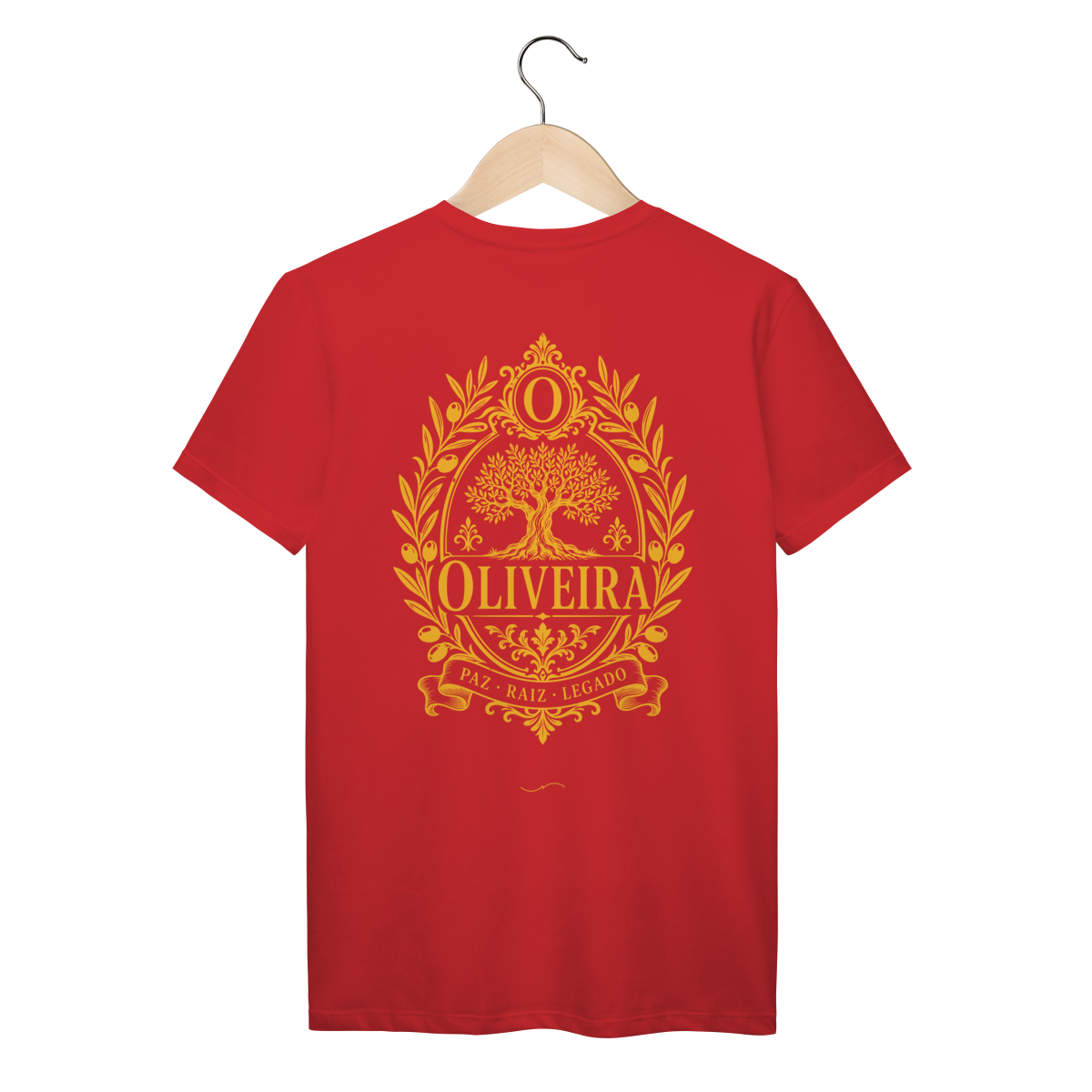 Mockup de Camiseta V2 Costas em vermelho