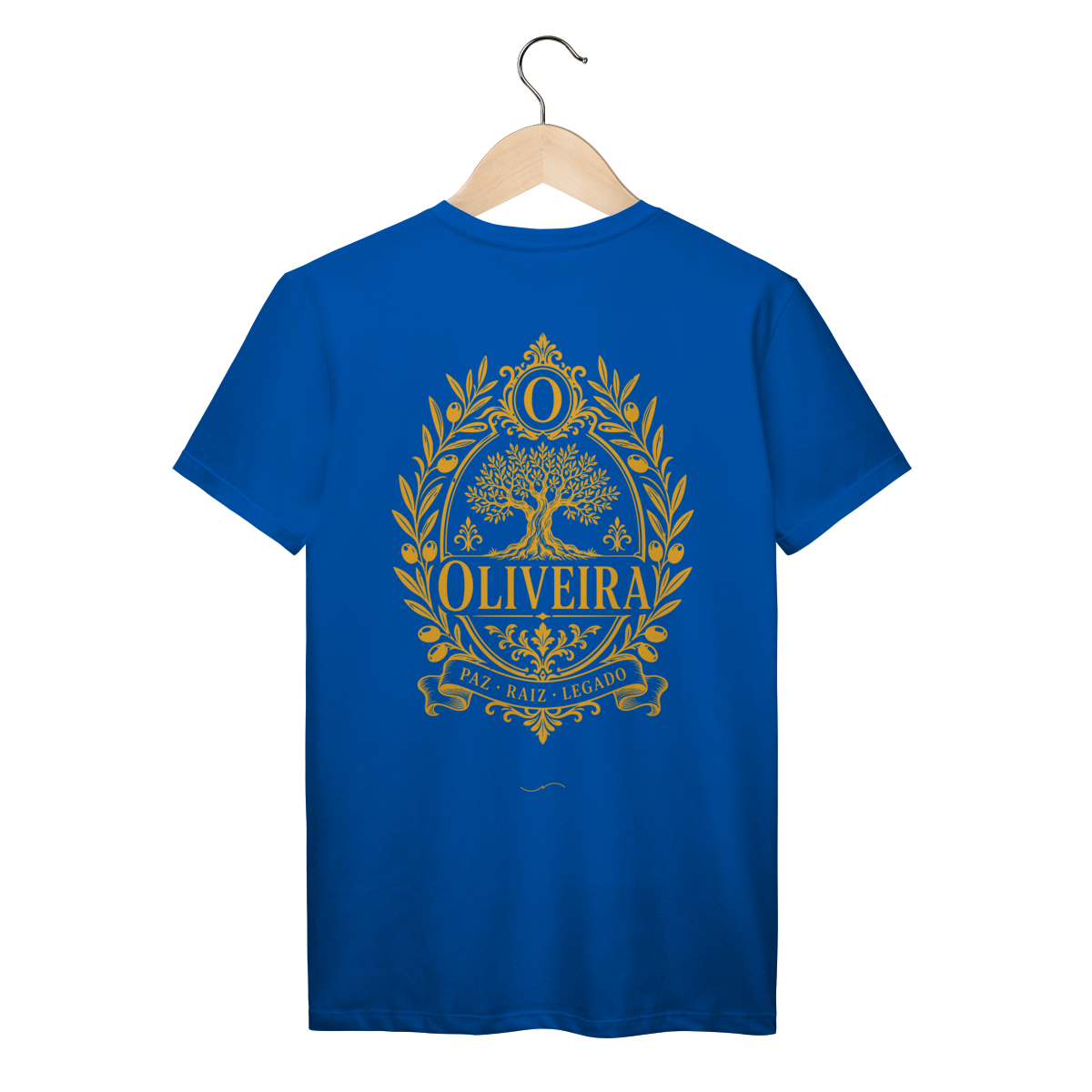 Mockup de Camiseta V2 Costas em azul royal