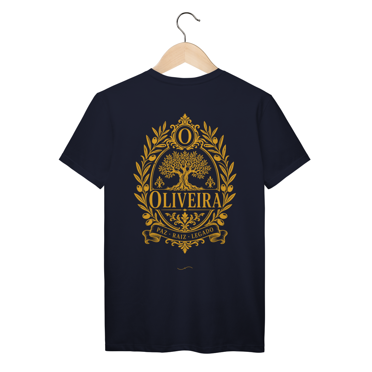 Mockup de Camiseta V2 Costas em azul-marinho