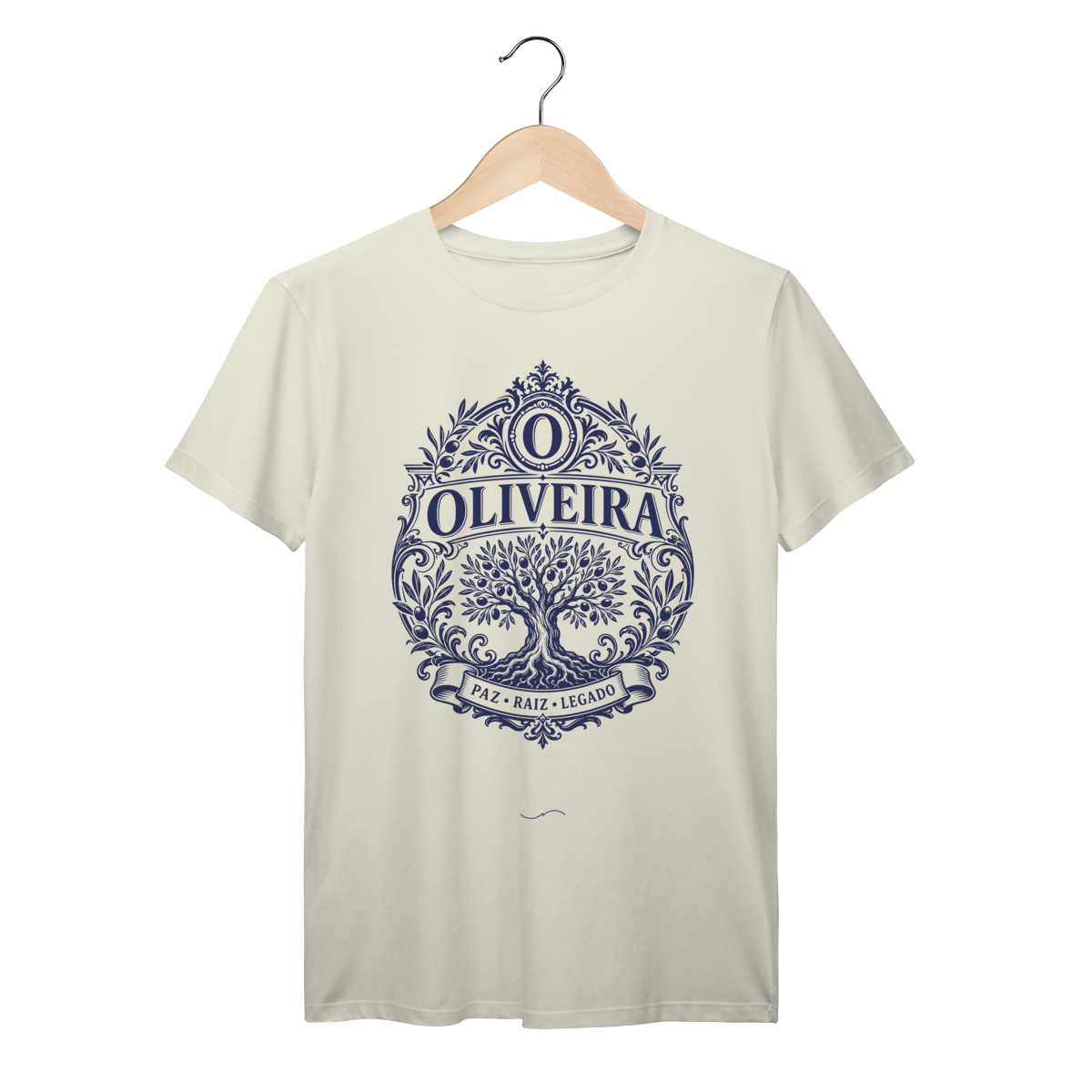 Mockup de Camiseta V1 Frente em marfim