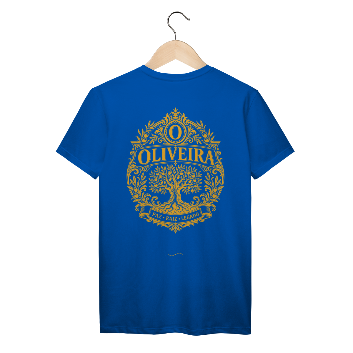 Mockup de Camiseta V1 Costas em azul royal
