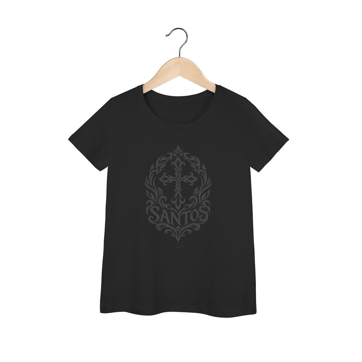 Mockup de Baby Long Tribal Grafite em preto
