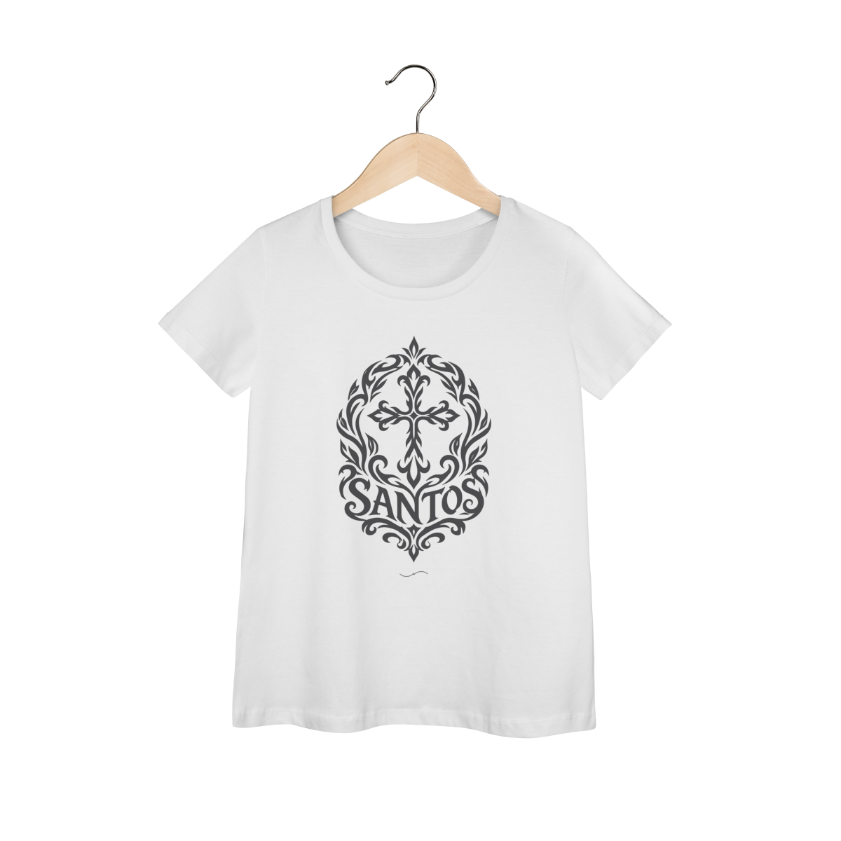 Mockup de Baby Long Tribal Grafite em branco