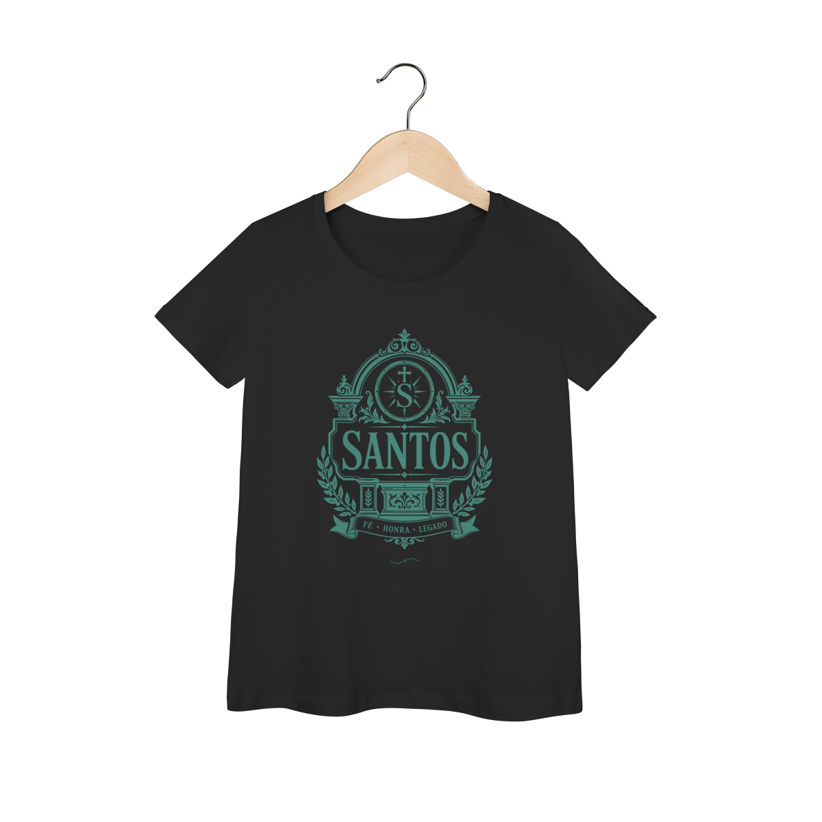 Mockup de Baby Long V2 Verde em preto