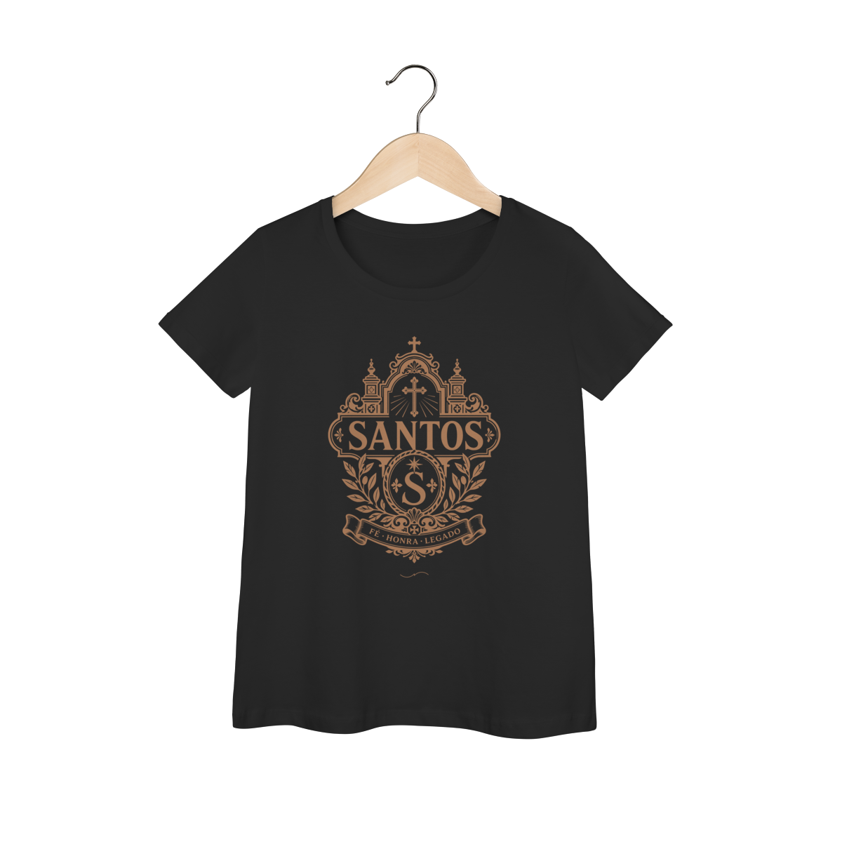 Mockup de Baby Long V1 Cobre em preto