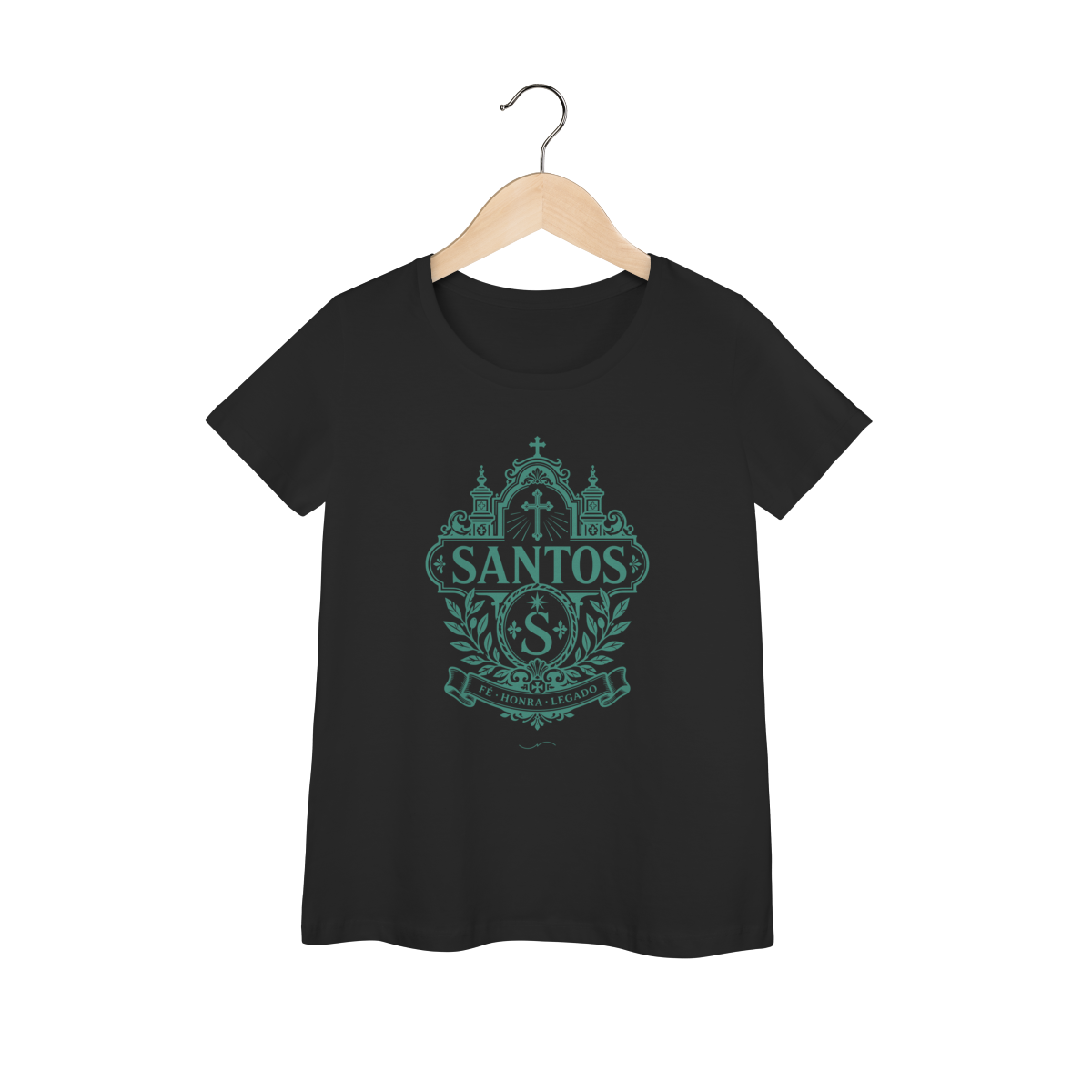 Mockup de Baby Long V1 Verde em preto