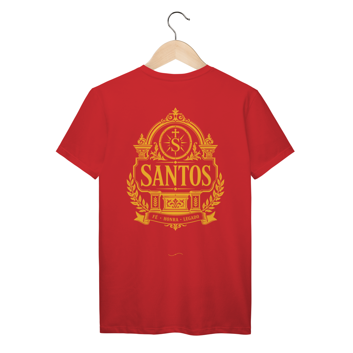 Mockup de Camiseta V2 Costas em vermelho