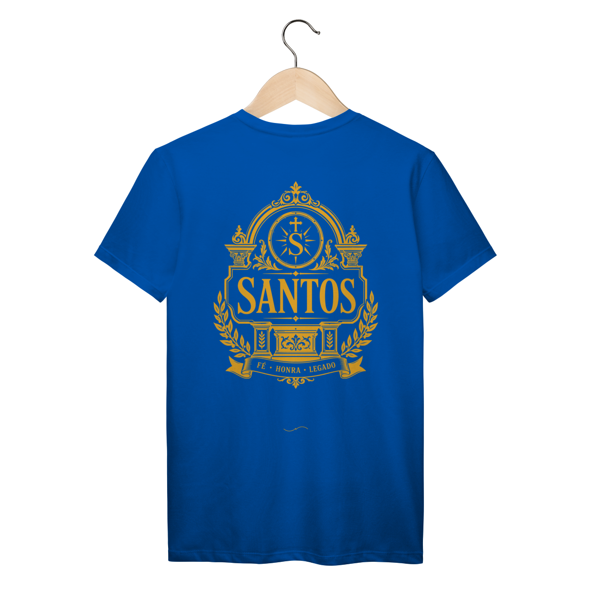 Mockup de Camiseta V2 Costas em azul royal