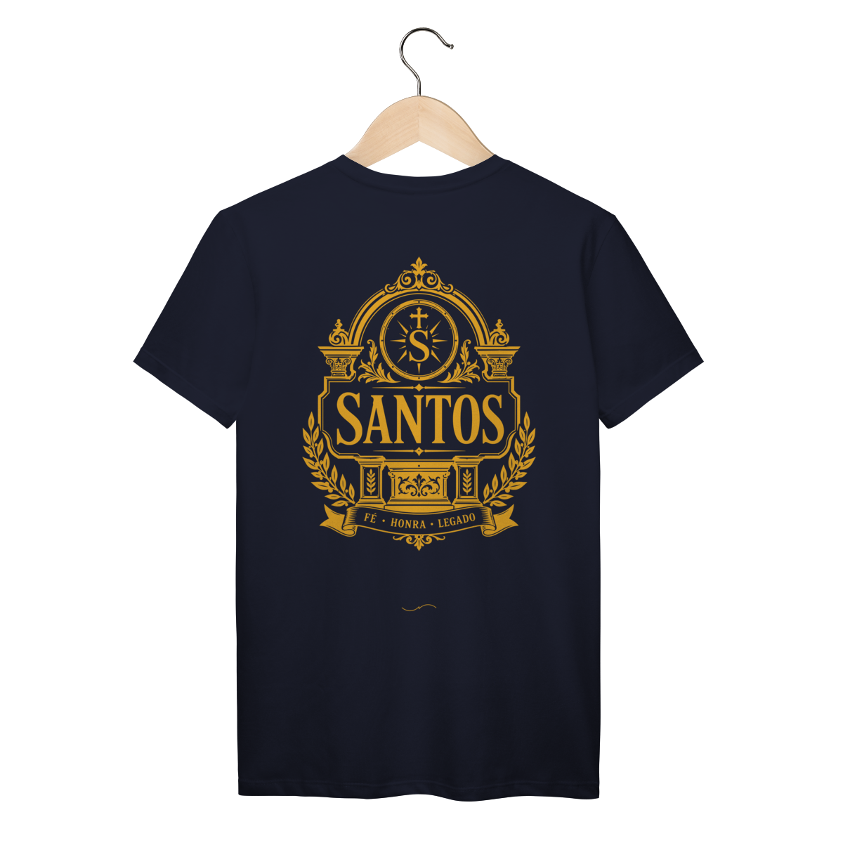 Mockup de Camiseta V2 Costas em azul-marinho