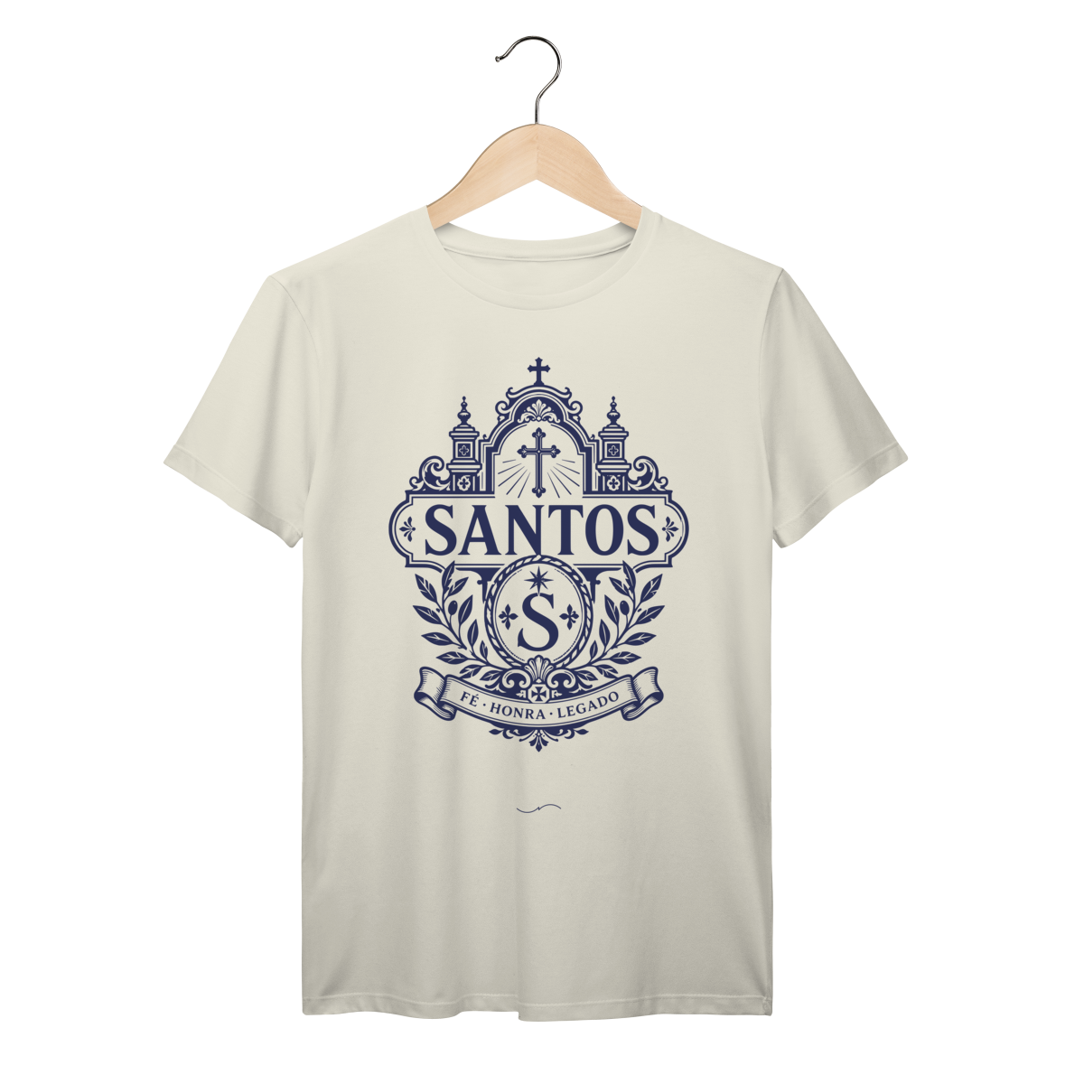 Mockup de Camiseta V1 Frente em marfim
