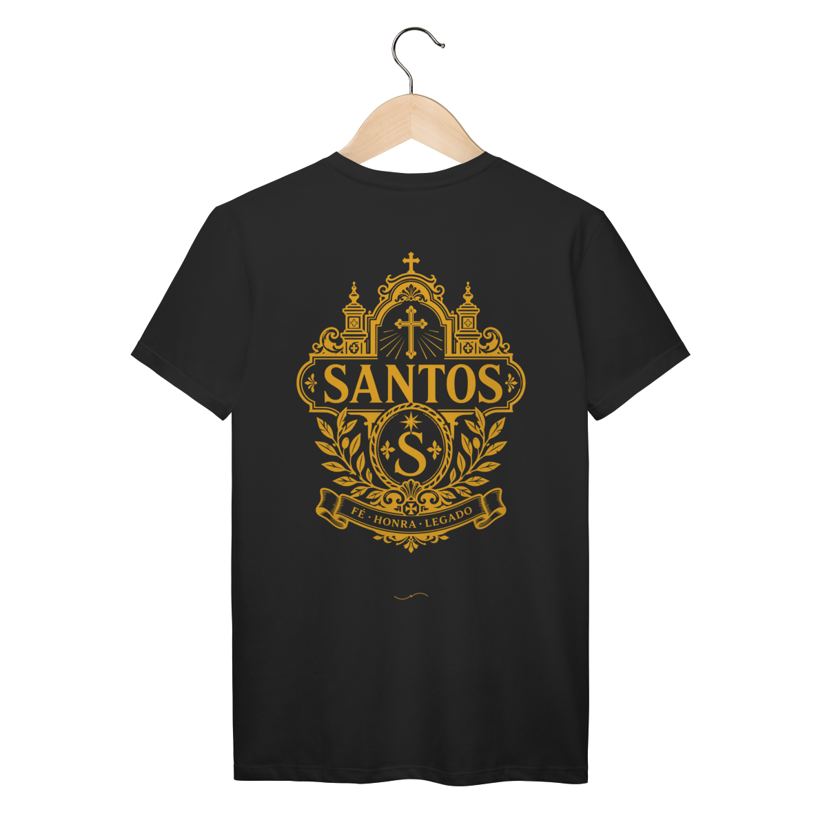 Mockup de Camiseta V1 Costas em preto