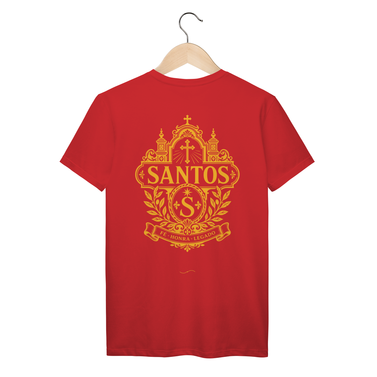 Mockup de Camiseta V1 Costas em vermelho