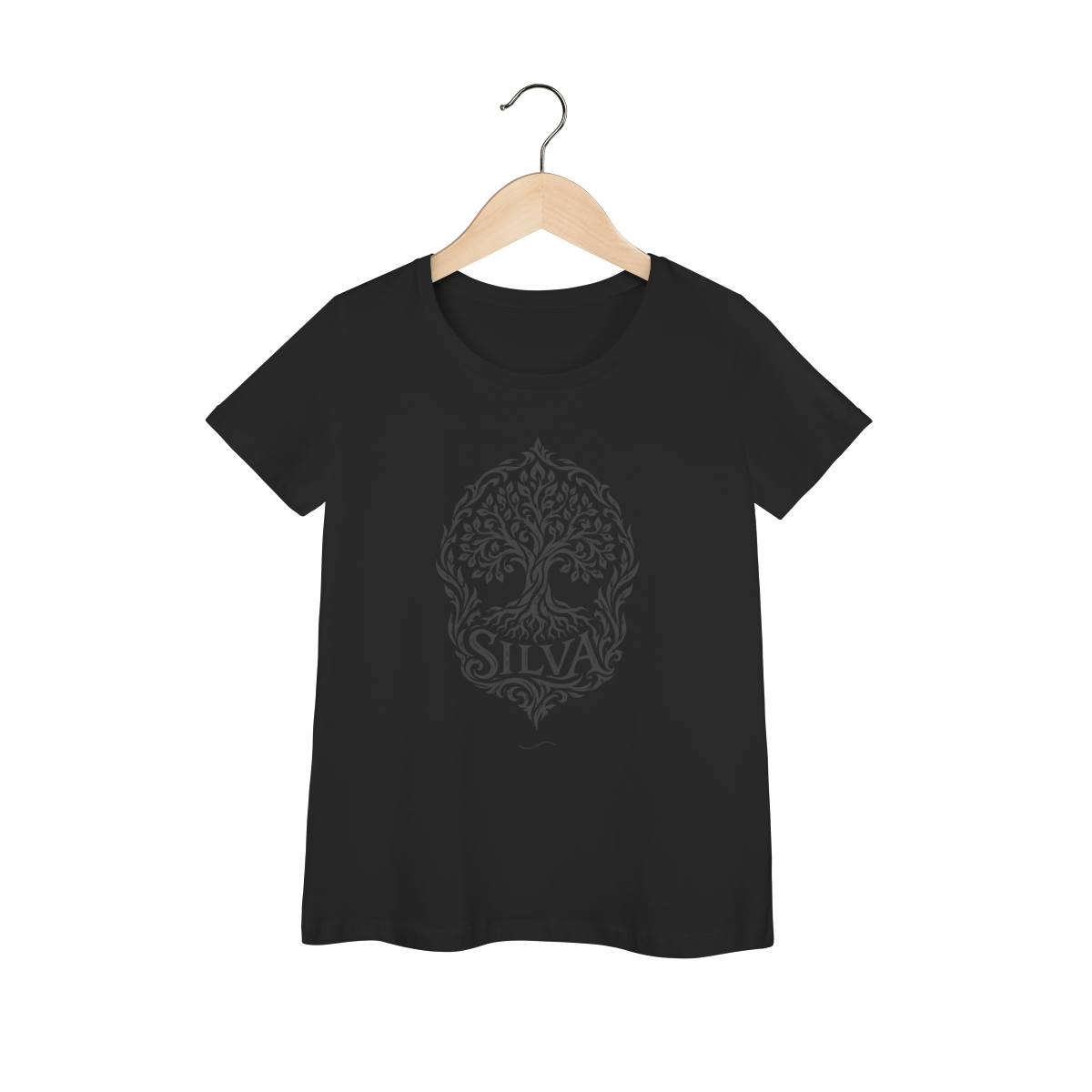 Mockup de Baby Long Tribal Grafite em preto
