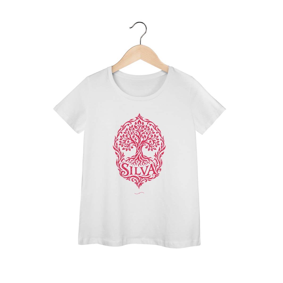 Mockup de Baby Long Tribal Vermelha em branco