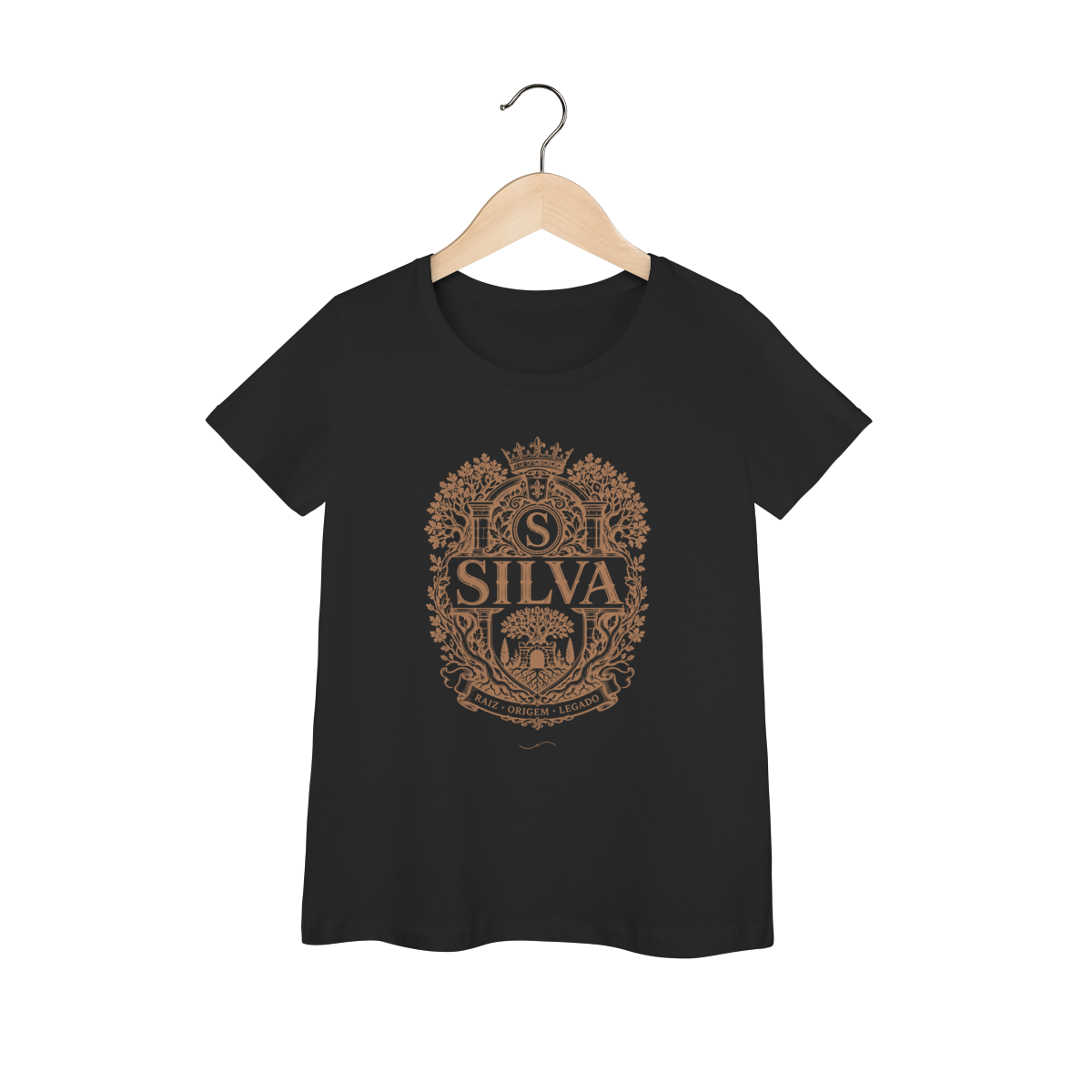 Mockup de Baby Long V2 Cobre em preto
