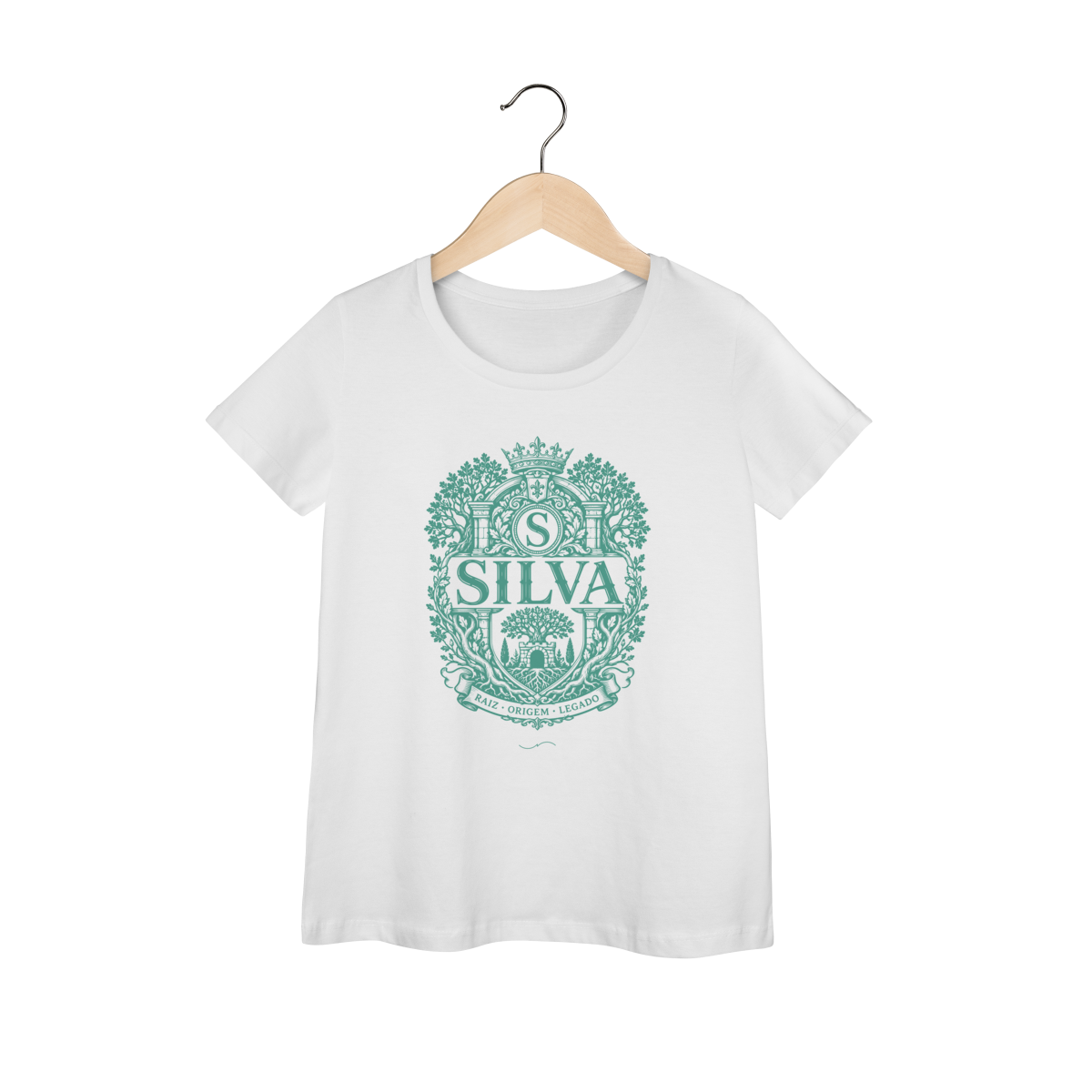 Mockup de Baby Long V2 Verde em branco