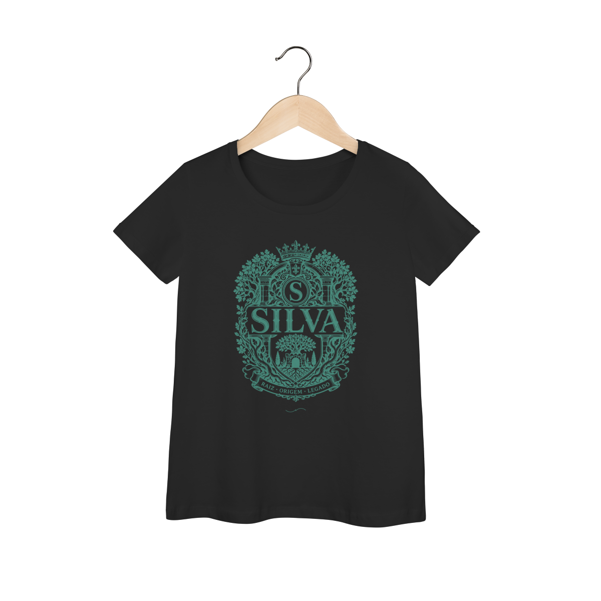 Mockup de Baby Long V2 Verde em preto
