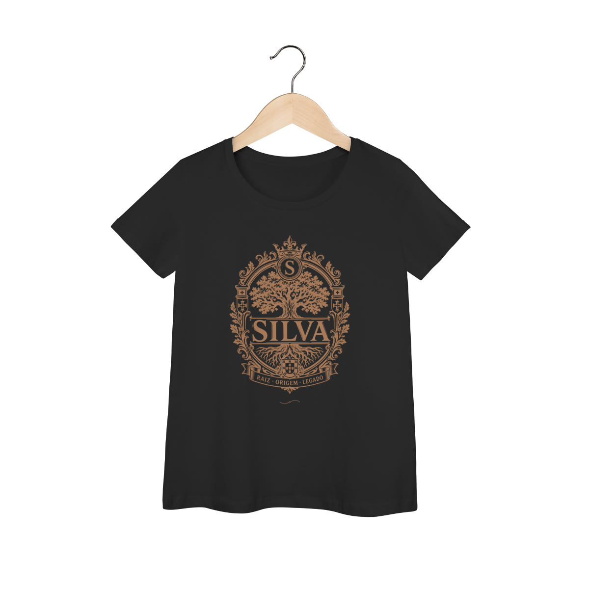 Mockup de Baby Long V1 Cobre em preto