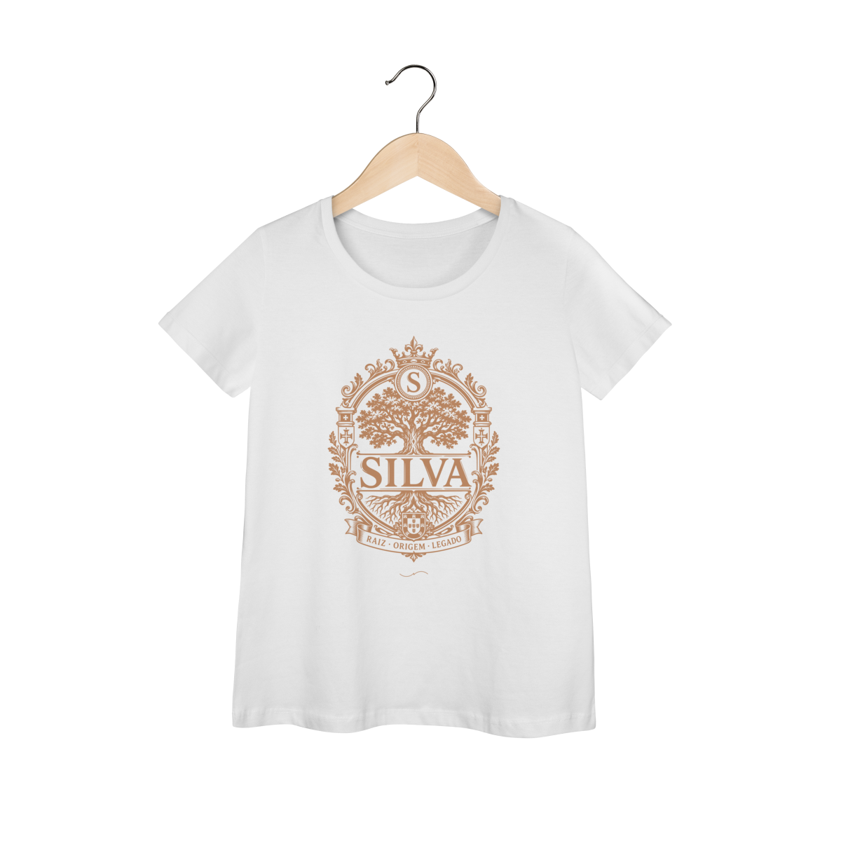 Mockup de Baby Long V1 Cobre em branco