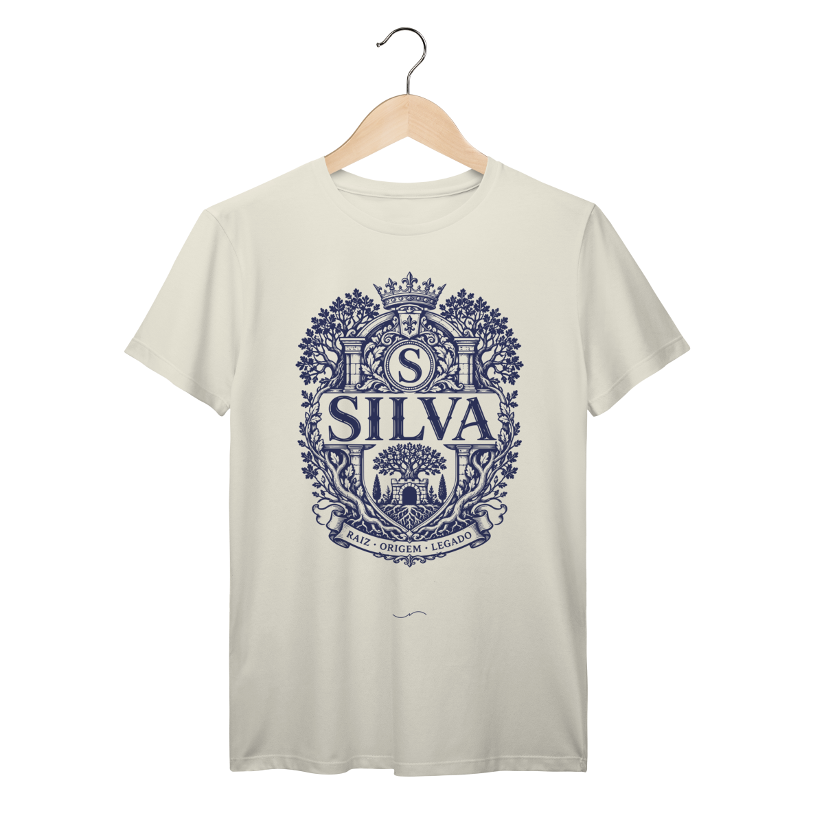 Mockup de Camiseta V2 Frente em marfim