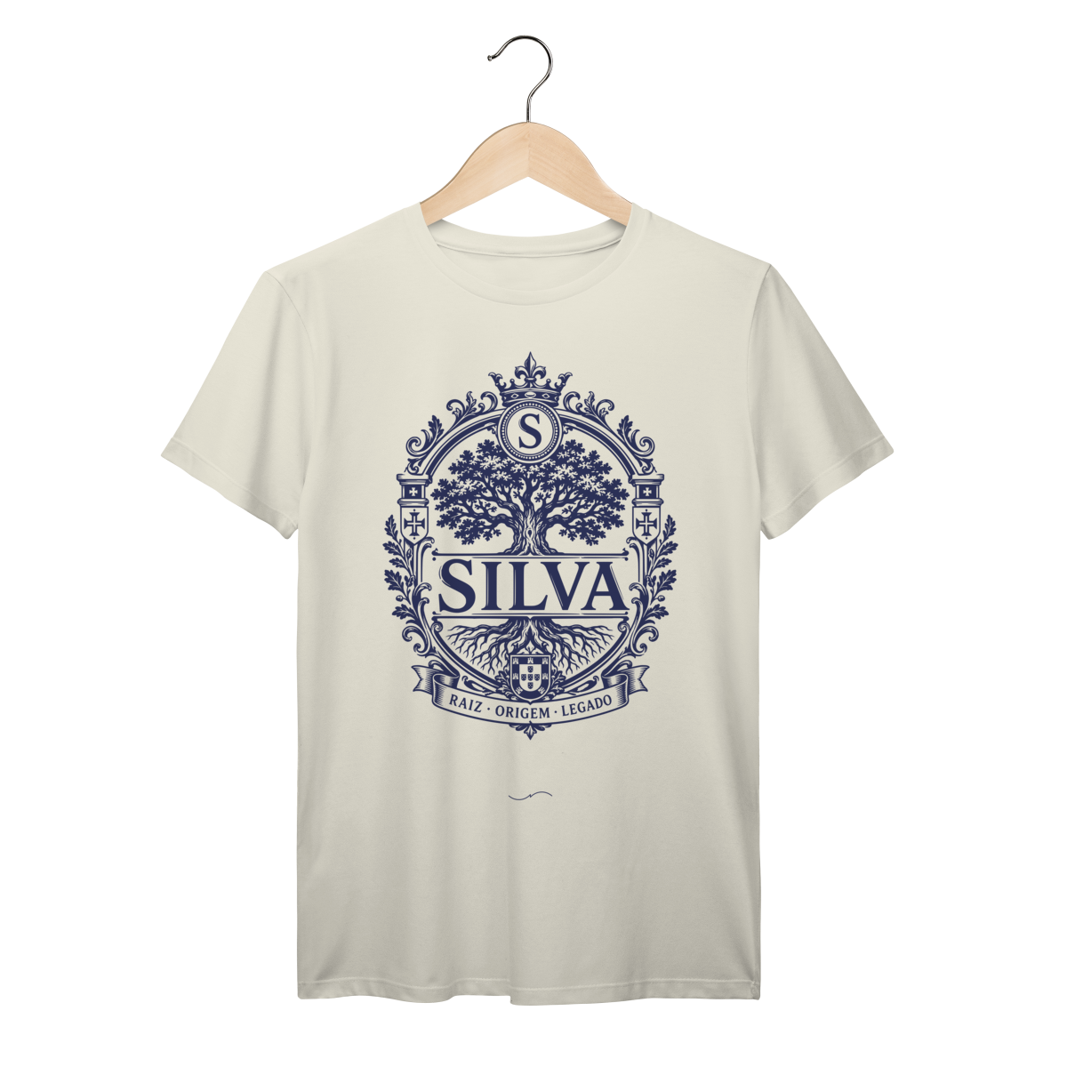 Mockup de Camiseta V1 Frente em marfim