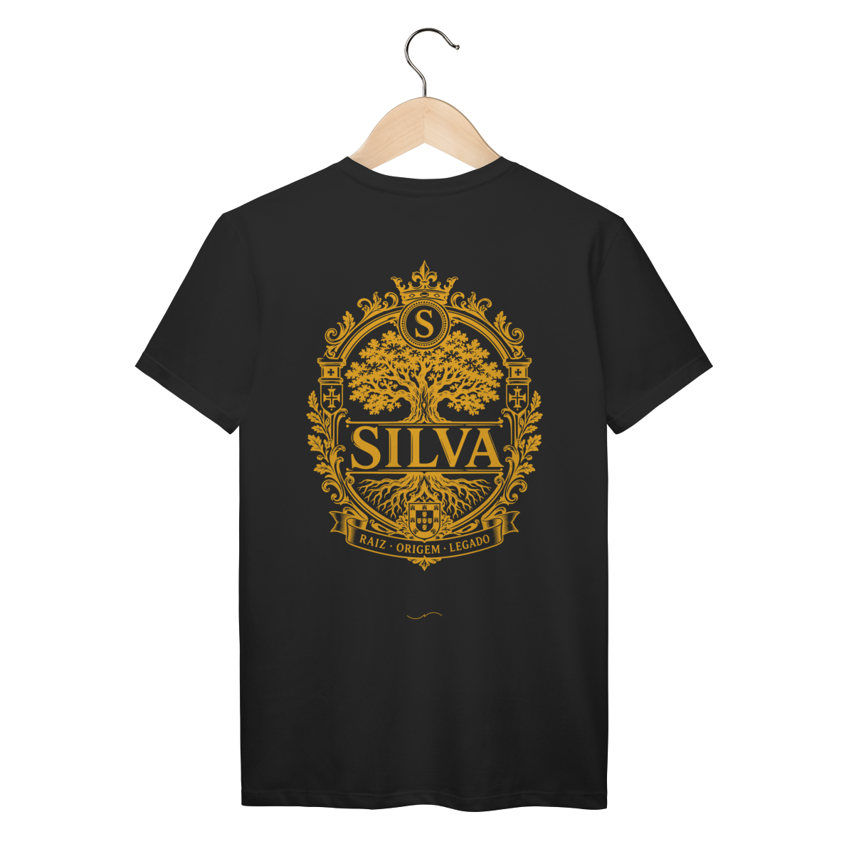 Mockup de Camiseta V1 Costas em preto