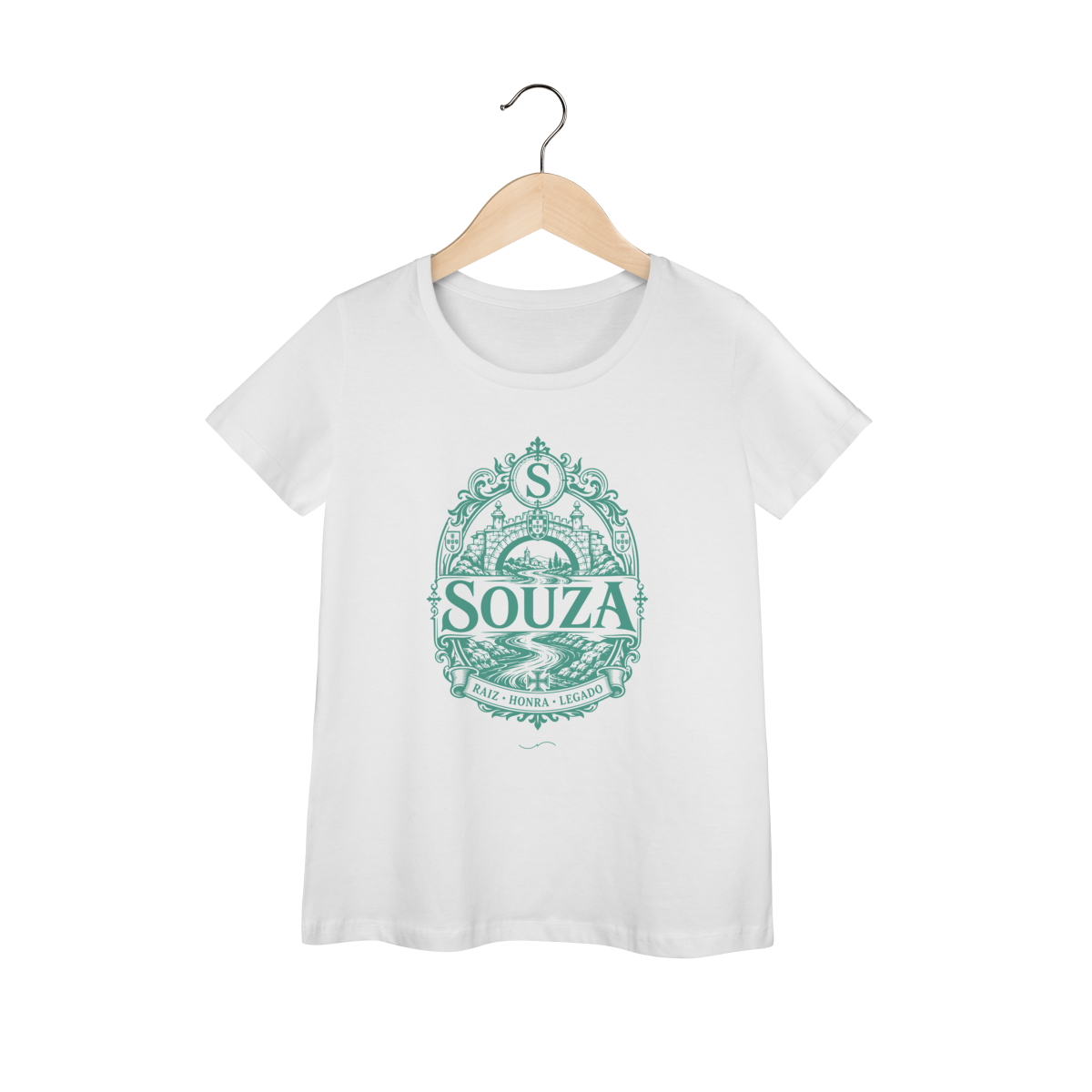 Mockup de Baby Long V1 Verde em branco