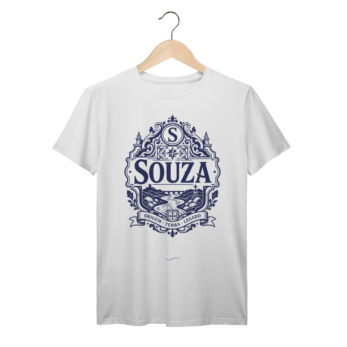 Mockup de Camiseta V2 Frente em branco