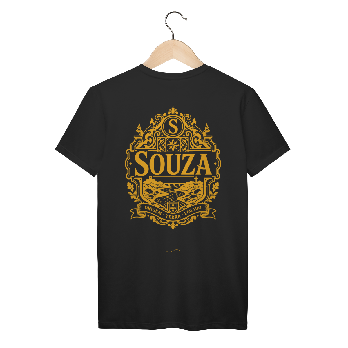Mockup de Camiseta V2 Costas em preto