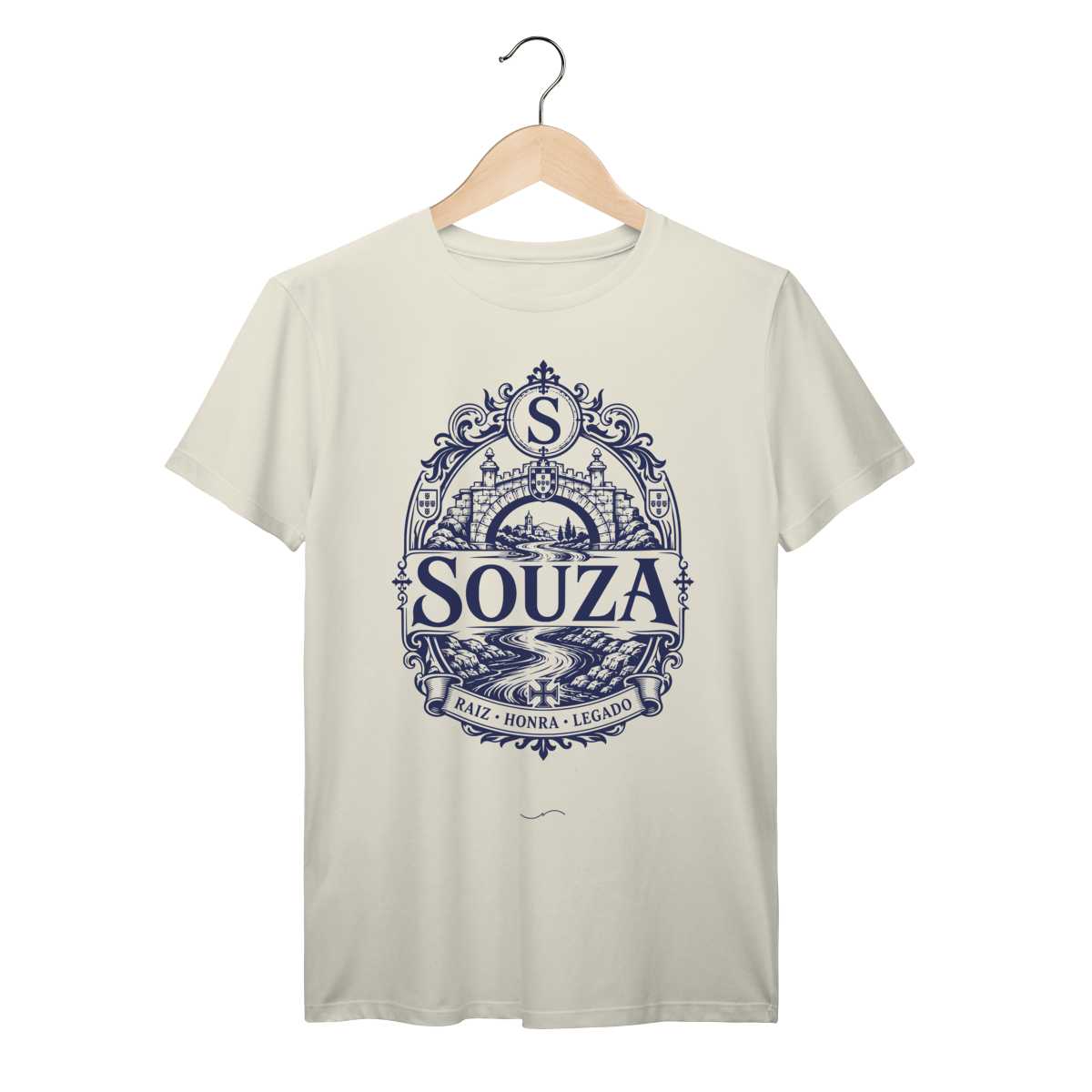Mockup de Camiseta V1 Frente em marfim