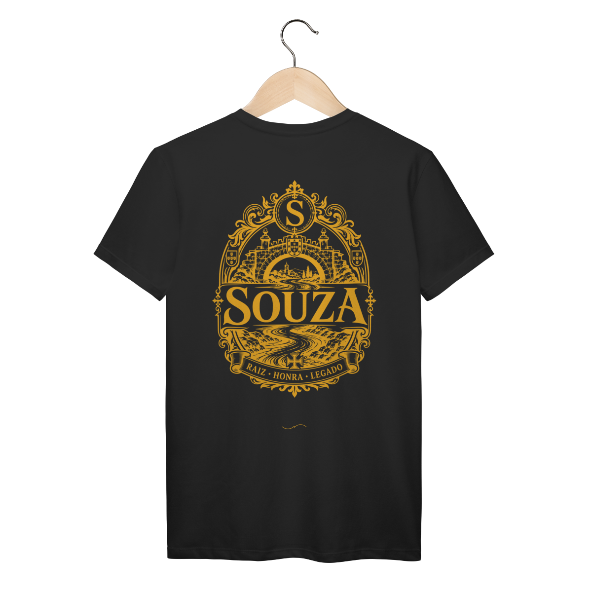 Mockup de Camiseta V1 Costas em preto